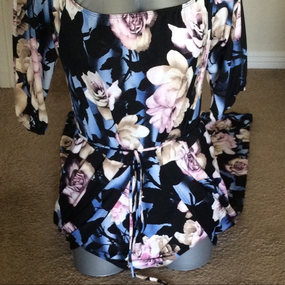 Floral print summer body suit/maxi - Picture 4 of 8